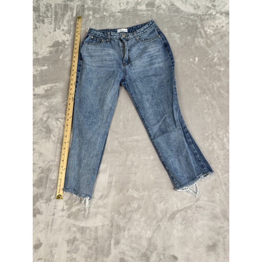 TOBI HIGH‎ WAISTED FRAYED HEM DENIM JEANS SIZE 28